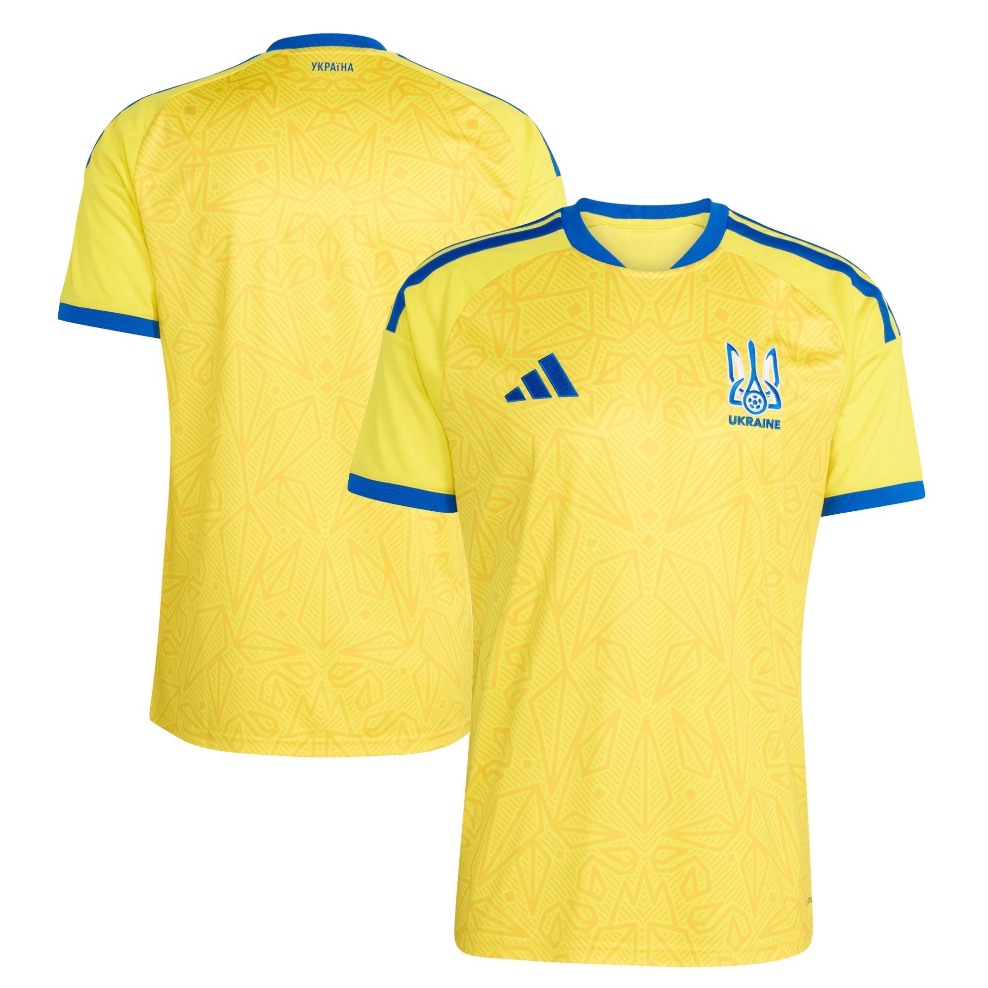 2026 Home Custom Soccer Jersey - Yellow (Ukraine) - Jerseys Teams