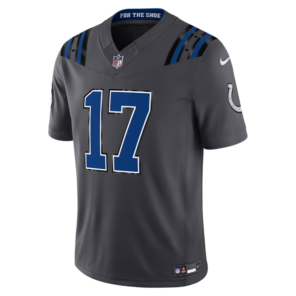 Daniel Jones Indianapolis Colts Nike 2026 Rivalries Collection Stitched Limited Jersey - Anthracite