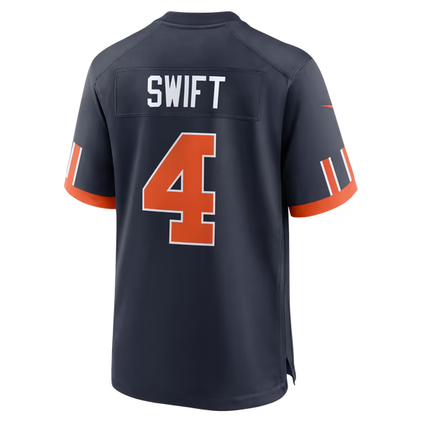 D'Andre Swift Chicago Bears Nike 2026 Rivalries Collection Game Jersey - Navy
