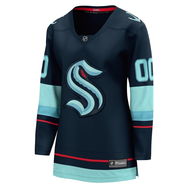 Jerseys Teams Fanatics Women's Seattle Kraken Home Breakaway Custom Jersey