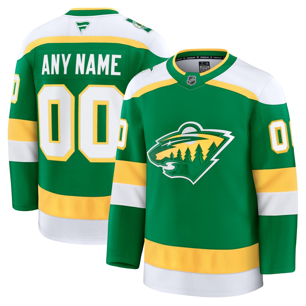 Jerseys Teams Fanatics Minnesota Wild Alternate Premium Custom Jersey - Green