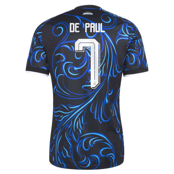 Jerseys Teams Rodrigo De Paul Argentina National Team 2026 Away Replica Jersey Black