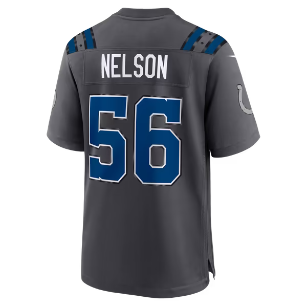 Quenton Nelson Indianapolis Colts Nike 2026 Rivalries Collection Game Jersey - Anthracite