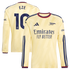 Eberechi Eze Arsenal Jerseys Teams 2026/27 Third Replica Long Sleeve Jersey - Yellow