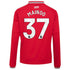 Jerseys Teams Kobbie Mainoo Manchester United 2026/27 Home Replica Long Sleeve Jersey Red