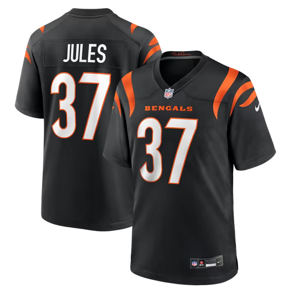P.J. Jules Cincinnati Bengals Jerseys Teams Game Player Jersey - Black