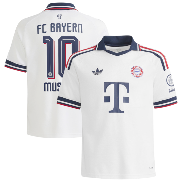 Jamal Musiala Bayern Munich Jerseys Teams Youth 2026/27 Away Replica Jersey - White