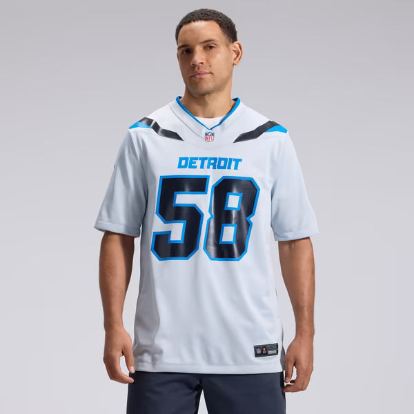 Penei Sewell Detroit Lions Nike 2026 Rivalries Collection Game Jersey - Silver