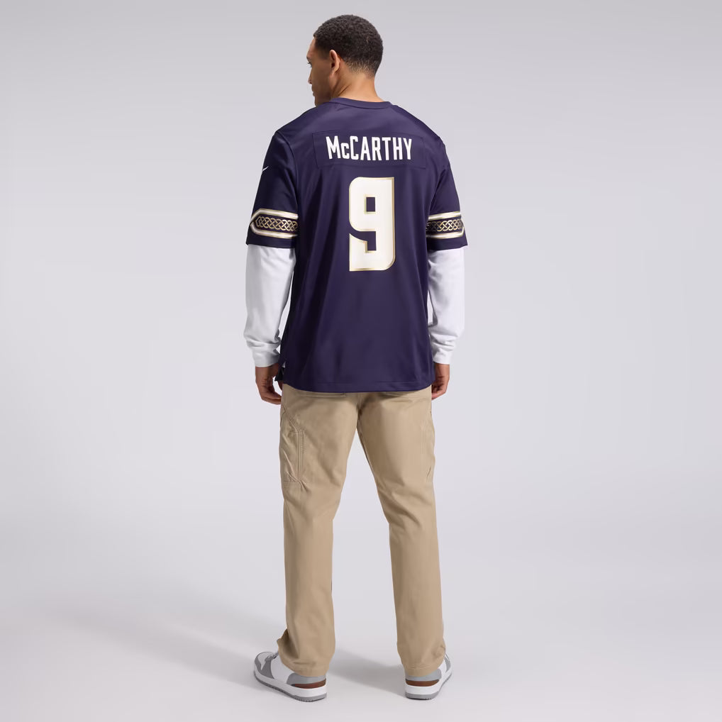 J.J McCarthy Minnesota Vikings Nike 2026 Rivalries Collection Game Jersey - Purple