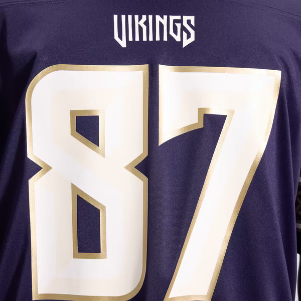 T.J. Hockenson Minnesota Vikings Jerseys Teams 2026 Rivalries Collection Game Jersey - Purple