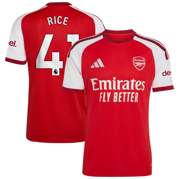 Declan Rice Arsenal Jerseys Teams 2026/27 Home Replica Jersey - Red