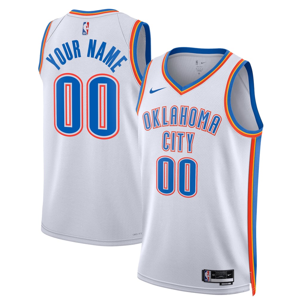 Jerseys Teams Nike Unisex Oklahoma City Thunder Swingman Custom Jersey White