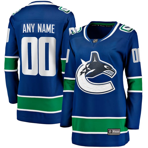Jerseys Teams Women's Vancouver Canucks Breakaway Custom Jersey