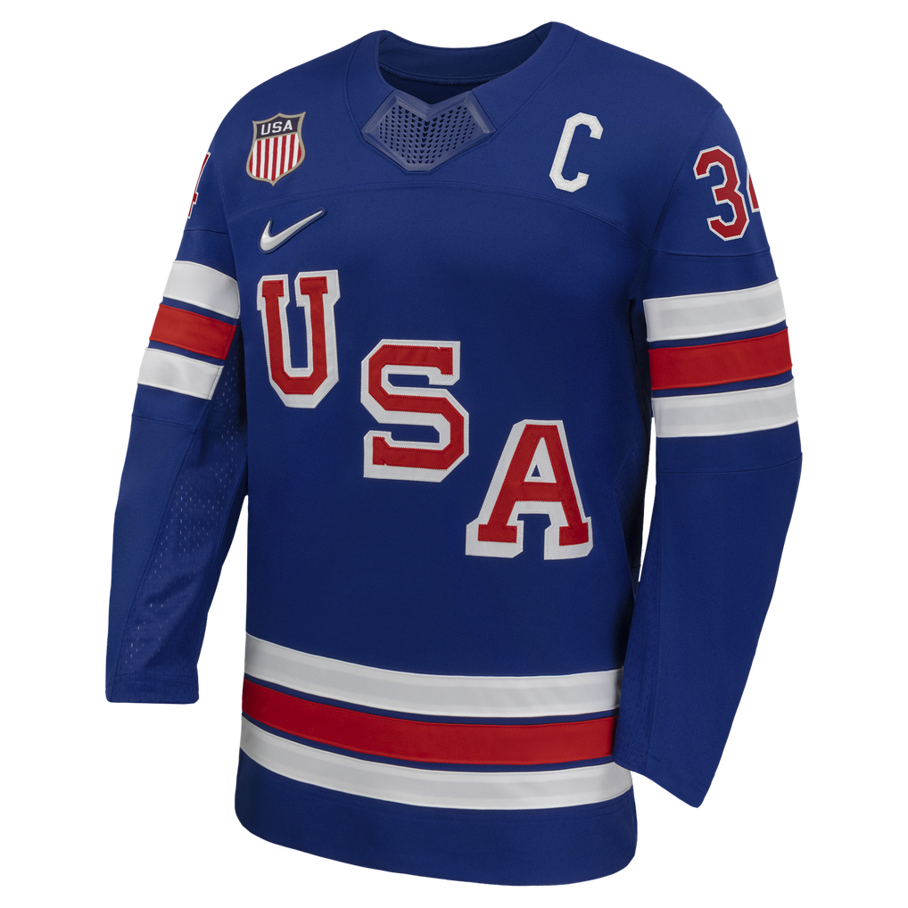 Jerseys Teams Nike US Hockey 2026 Auston Matthews Home Replica Jersey