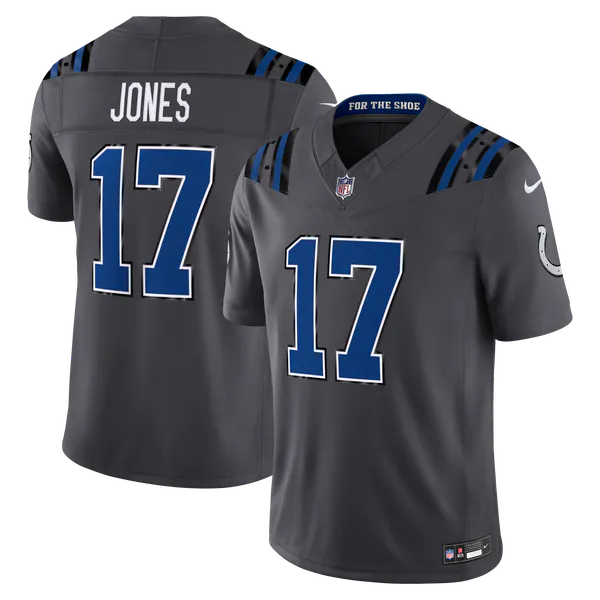 Daniel Jones Indianapolis Colts Jerseys Teams 2026 Rivalries Collection Stitched Limited Jersey - Anthracite