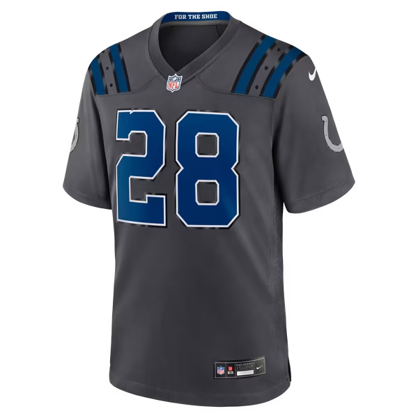 Jonathan Taylor Indianapolis Colts Jerseys Teams 2026 Rivalries Collection Game Jersey - Anthracite