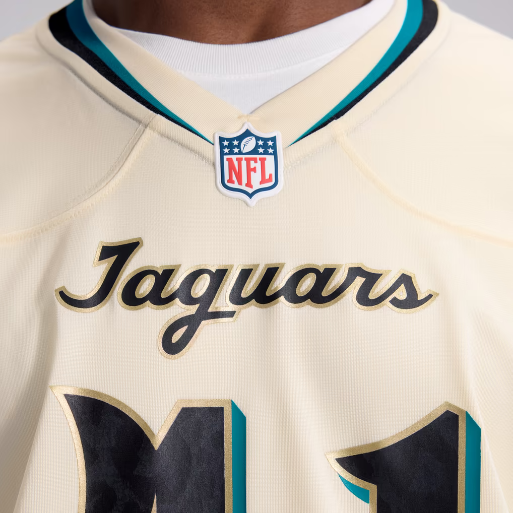 Josh Hines-Allen Jacksonville Jaguars Nike 2026 Rivalries Collection Game Jersey - Natural
