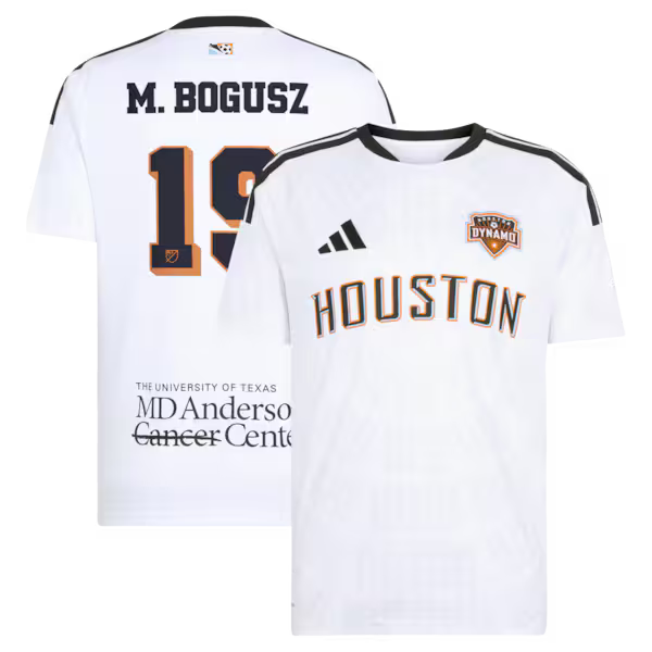 Mateusz Bogusz Houston Dynamo FC Jerseys Teams 2026 Archive Replica Jersey - White