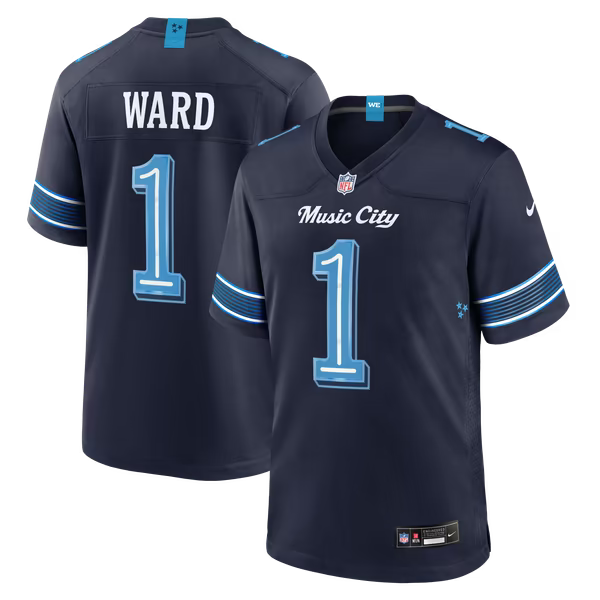 Cameron Ward Tennessee Titans Jerseys Teams 2026 Rivalries Collection Game Jersey - Navy