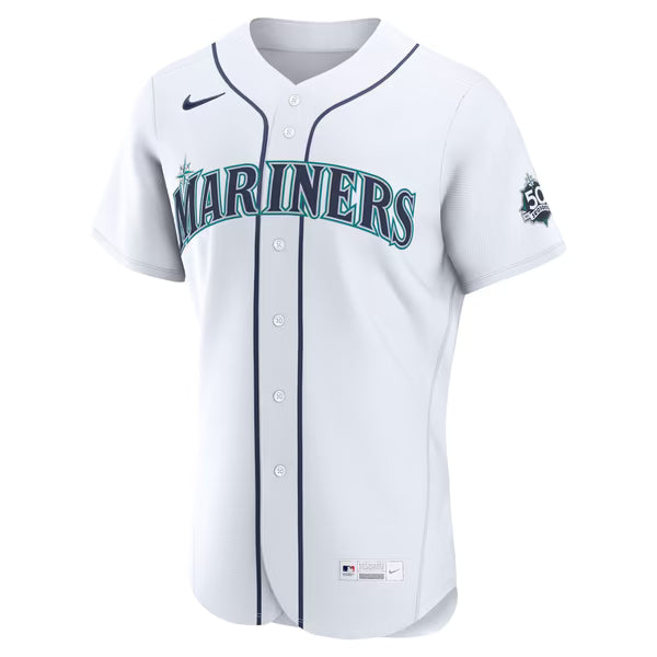 Bryan Woo Seattle Mariners Jerseys Teams Home 50th Season Authentic Jersey - White