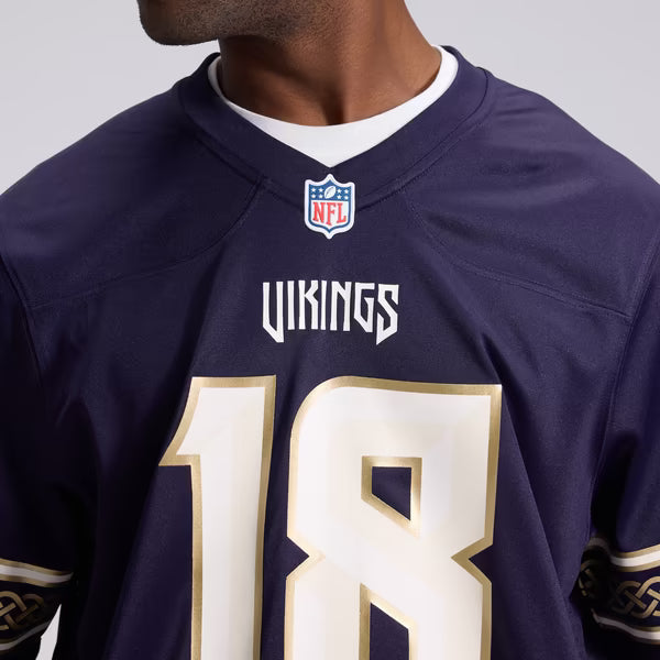 Justin Jefferson Minnesota Vikings Jerseys Teams 2026 Rivalries Collection Game Jersey - Purple