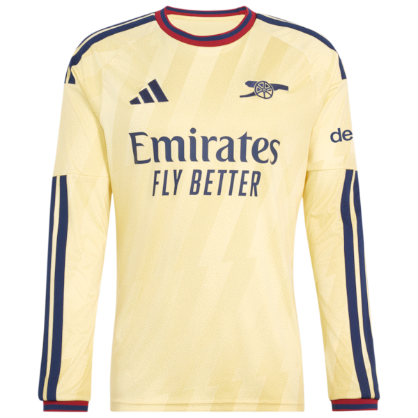 Eberechi Eze Arsenal Jerseys Teams 2026/27 Third Replica Long Sleeve Jersey - Yellow