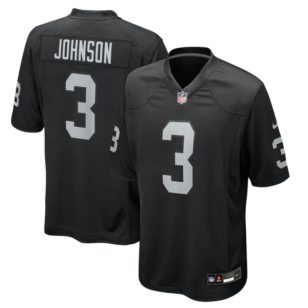 Taron Johnson Las Vegas Raiders Jerseys Teams Team Game Jersey - Black