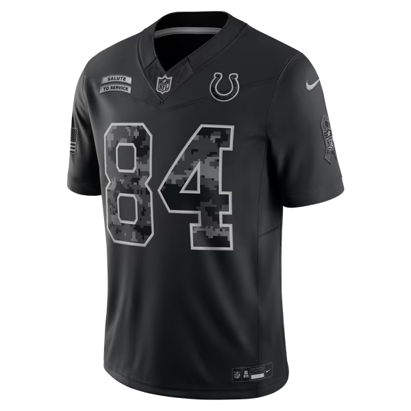 Tyler Warren Indianapolis Colts Jerseys Teams 2026 Salute to Service Stitched Limited Jersey - Black