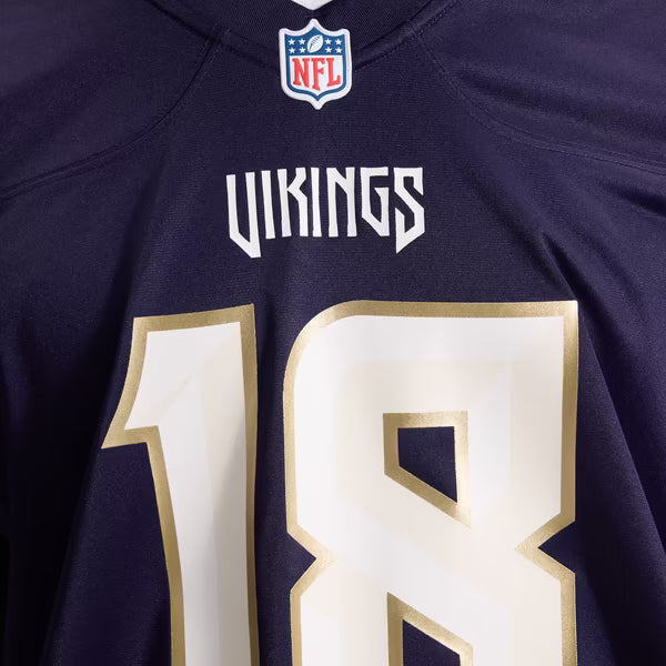 Justin Jefferson Minnesota Vikings Jerseys Teams 2026 Rivalries Collection Game Jersey - Purple
