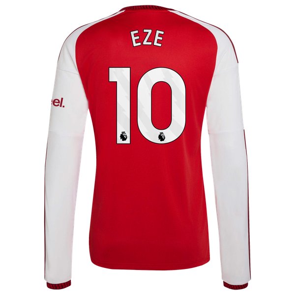 Eberechi Eze Arsenal Jerseys Teams 2026/27 Home Replica Long Sleeve Jersey - Red