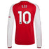 Eberechi Eze Arsenal Jerseys Teams 2026/27 Home Replica Long Sleeve Jersey - Red