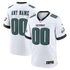 Custom Philadelphia Eagles Custom Game Jersey White