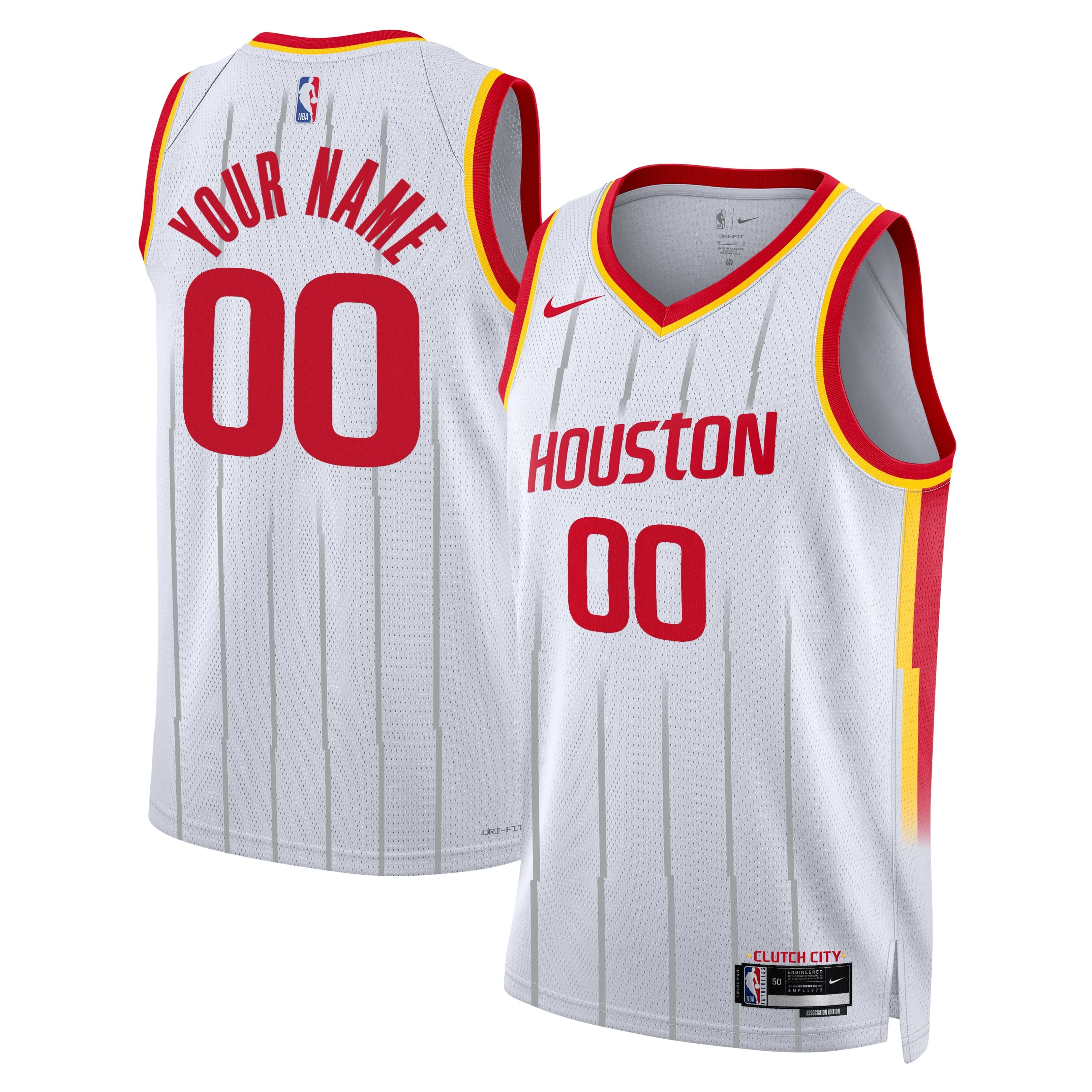 Jerseys Teams Nike Unisex Houston Rockets Swingman Custom Jersey Association
