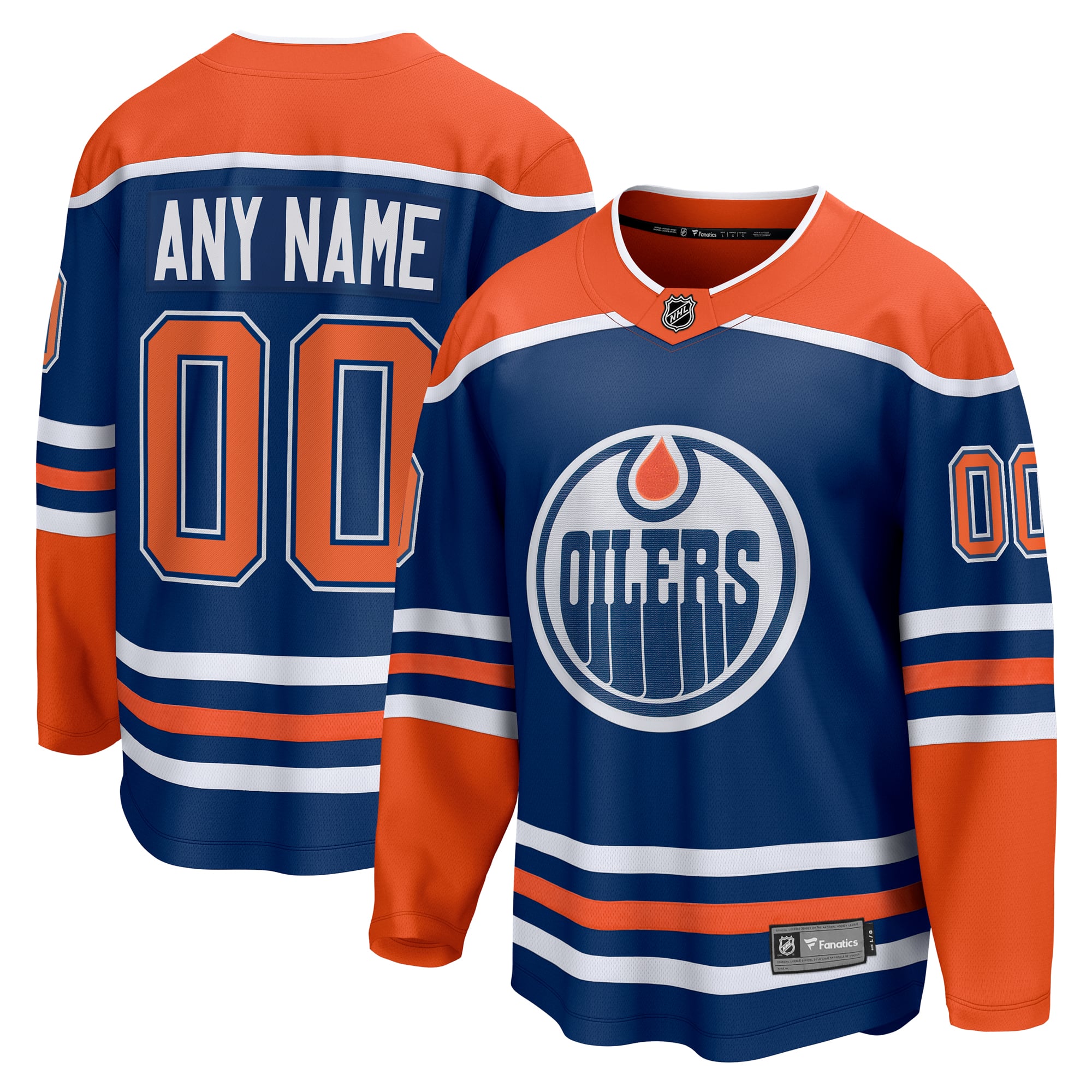Jerseys Teams Edmonton Oilers Fanatics Home Breakaway Custom Jersey