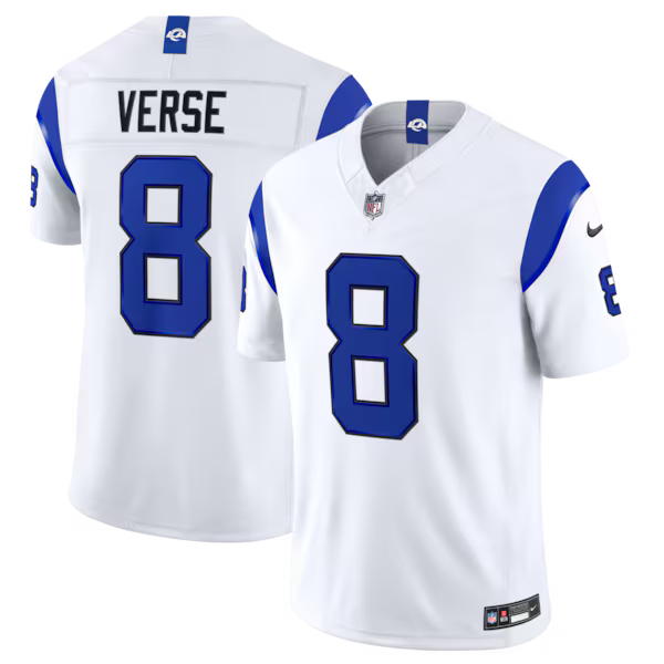 Jared Verse Los Angeles Rams Jerseys Teams Alternate Fearsome White Vapor F.U.S.E. Stitched Limited Jersey - White