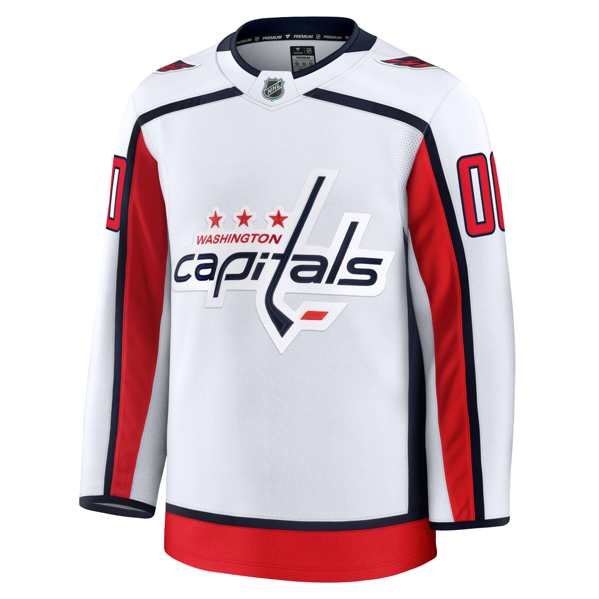 Jerseys Teams Fanatics Washington Capitals Away Premium Custom Jersey - White