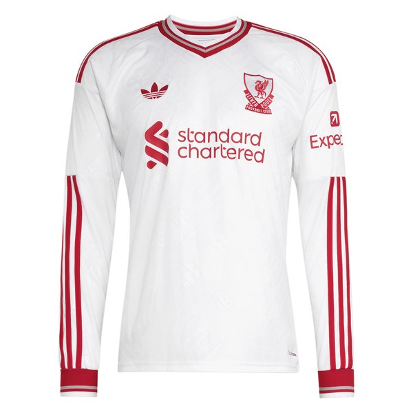Liverpool Jerseys Teams 2026/27 Away Replica Long Sleeve Jersey - White
