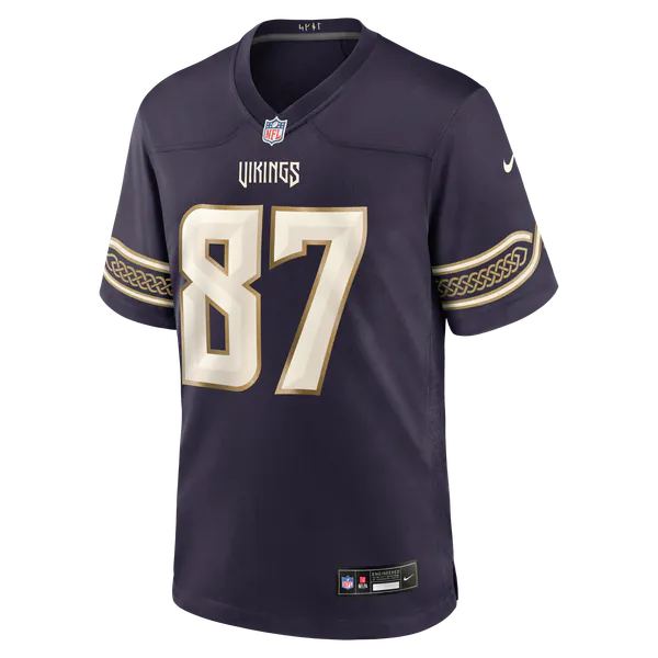 T.J. Hockenson Minnesota Vikings Nike 2026 Rivalries Collection Game Jersey - Purple