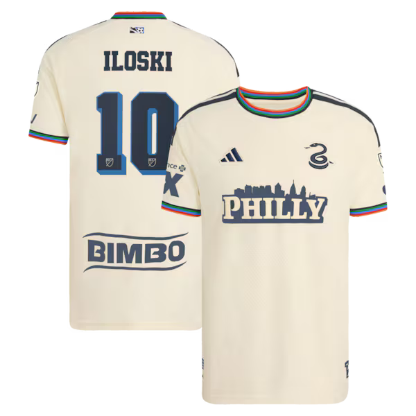 Milan Iloski Philadelphia Union Jerseys Teams 2026 Archive On-Field Authentic Jersey - Tan