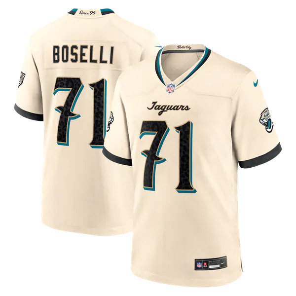 Tony Boselli Jacksonville Jaguars Nike 2026 Rivalries Collection Game Jersey - Natural