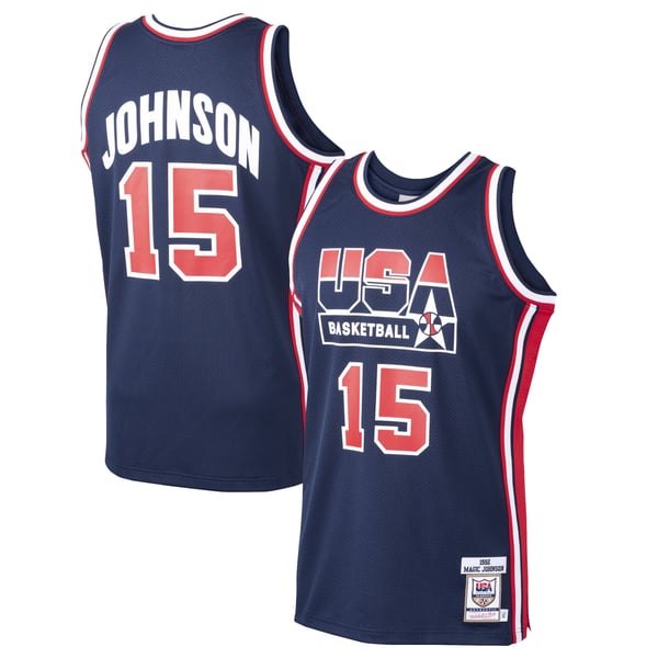 Jerseys Teams Mitchell & Ness Magic Johnson 1992 USA Jersey
