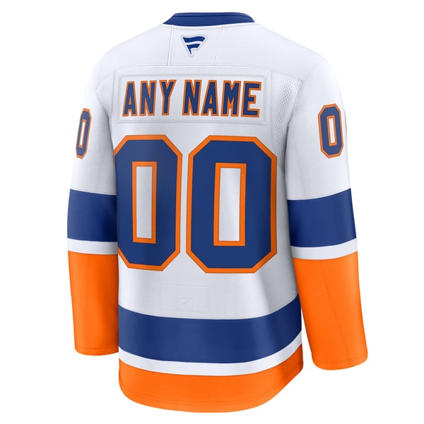Jerseys Teams Fanatics New York Islanders Away Premium Custom Jersey - White