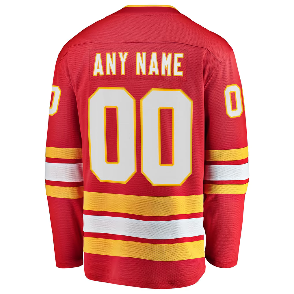 Jerseys Teams Fanatics Calgary Flames Breakaway Custom Jersey