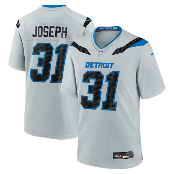 Kerby Joseph Detroit Lions Nike 2026 Rivalries Collection Game Jersey - Silver
