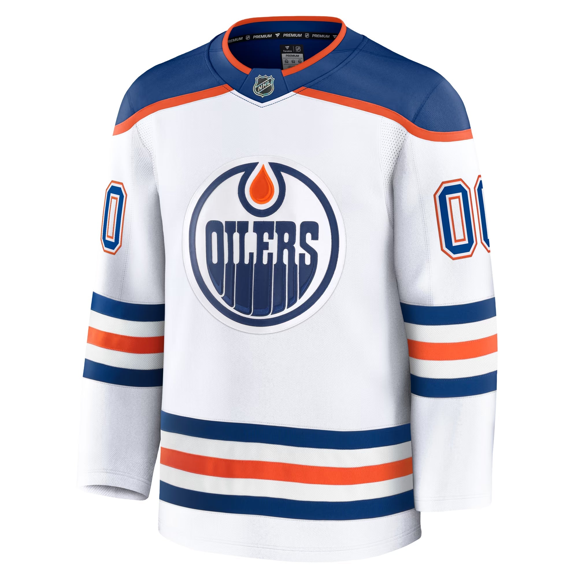 Jerseys Teams Edmonton Oilers Fanatics Away Premium Custom Jersey - White