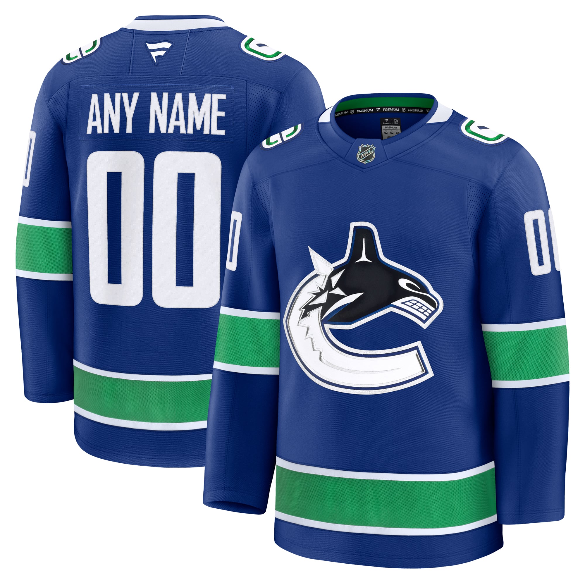 Jerseys Teams Fanatics Vancouver Canucks Home Premium Custom Jersey