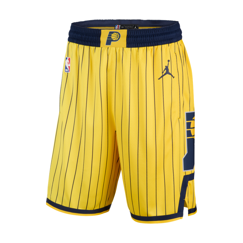 Jerseys Teams Indiana Pacers Jordan Statement Swingman Shorts - Gold