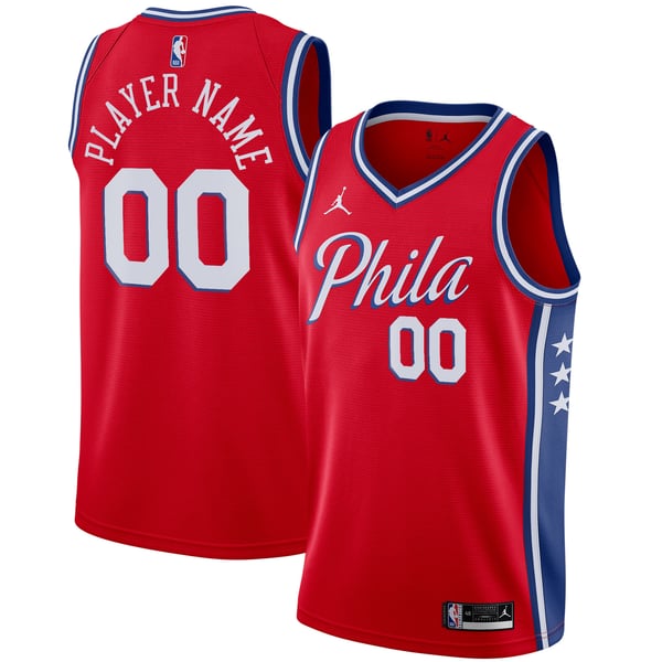 Jerseys Teams Jordan Brand Philadelphia 76ers Swingman Custom Jersey