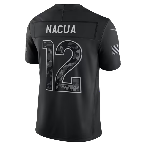 Puka Nacua Los Angeles Rams Jerseys Teams 2026 Salute to Service Stitched Limited Jersey - Black