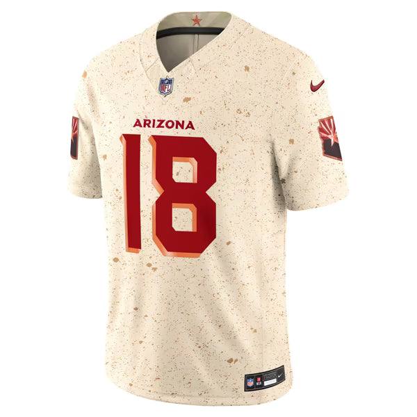 Marvin Harrison Jr. Arizona Cardinals Nike Rivalries Collection Stitched Limited Jersey - Natural